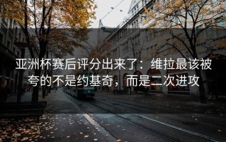 亚洲杯赛后评分出来了：维拉最该被夸的不是约基奇，而是二次进攻