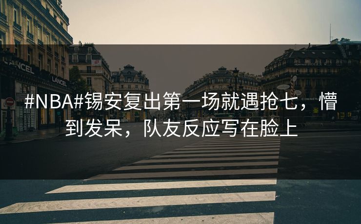 #NBA#锡安复出第一场就遇抢七，懵到发呆，队友反应写在脸上-第1张图片-开云体育官方网站登录 - 用户专属入口
