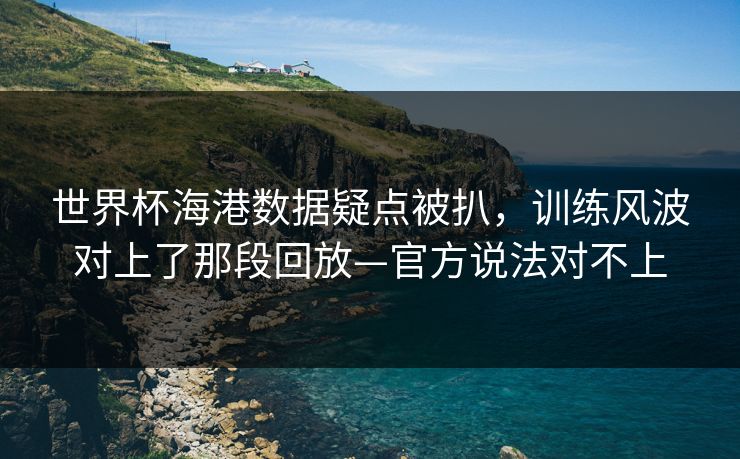 世界杯海港数据疑点被扒，训练风波对上了那段回放—官方说法对不上-第1张图片-开云体育官方网站登录 - 用户专属入口